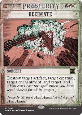 [041]【EN】【FOIL】■ショーケース■大量破壊/Decimate【OTP】[R][多色]