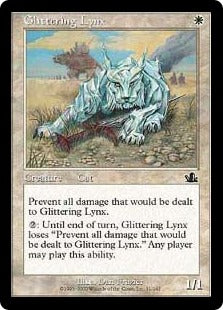 [011]【EN】【FOIL】輝くオオヤマネコ/Glittering Lynx【PCY】[C][白]