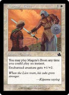 [014]【EN】【FOIL】マギータの加護/Mageta's Boon【PCY】[C][白]