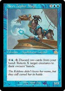 [029]【JP】西風の魔道士アレクシー/Alexi, Zephyr Mage【PCY】[R][青]