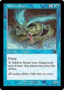 [046]【JP】【FOIL】リボン蛇/Ribbon Snake【PCY】[C][青]