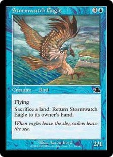 [050]【JP】嵐を見守る鷲/Stormwatch Eagle【PCY】[C][青]