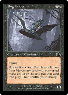 [058]【EN】【FOIL】沼の滑空者/Bog Glider【PCY】[C][黒]