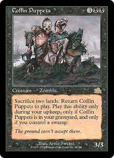 [060]【EN】【FOIL】棺の操り人形/Coffin Puppets【PCY】[R][黒]