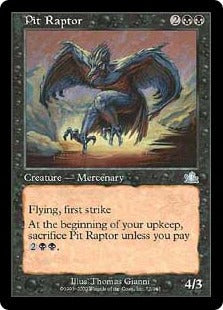 [072]【JP】【FOIL】奈落の猛禽/Pit Raptor【PCY】[U][黒]