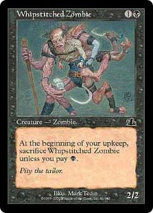 [081]【JP】【FOIL】縫い目のゾンビ/Whipstitched Zombie【PCY】[C][黒]