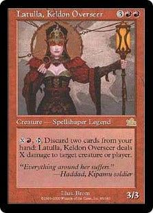 [096]【JP】ケルドの軍監ラトゥーラ/Latulla, Keldon Overseer【PCY】[R][赤]