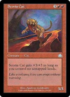 [101]【EN】【FOIL】岩滓の猫/Scoria Cat【PCY】[U][赤]