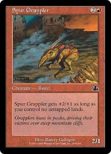 [104]【JP】山脈の闘獣/Spur Grappler【PCY】[C][赤]