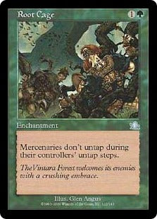 [122]【EN】【FOIL】根の檻/Root Cage【PCY】[U][緑]