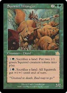 [127]【JP】【FOIL】リス番/Squirrel Wrangler【PCY】[R][緑]