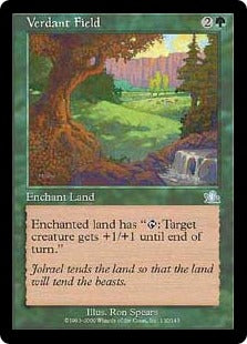 [130]【EN】【FOIL】新緑の原野/Verdant Field【PCY】[U][緑]