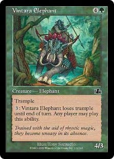 [131]【EN】ヴィンタラの象/Vintara Elephant【PCY】[C][緑]