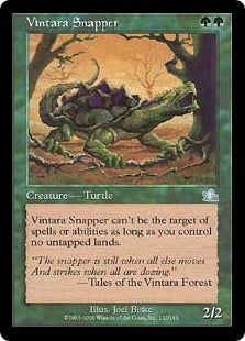 [132]【JP】【FOIL】ヴィンタラのカミツキガメ/Vintara Snapper【PCY】[U][緑]