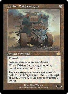 [139]【EN】【FOIL】ケルドの闘車/Keldon Battlewagon【PCY】[R][茶]