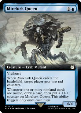 [377]【EN】■拡張アート■マイアラーク・クイーン/Mirelurk Queen【PIP】[R][青]