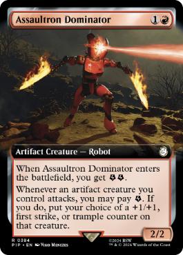 [384]【EN】■拡張アート■アサルトロン・ドミネーター/Assaultron Dominator【PIP】[R][赤]