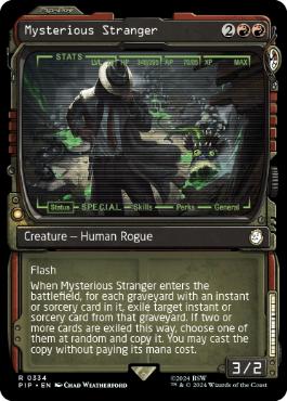 [334]【EN】■ショーケース■ミステリアスストレンジャー/Mysterious Stranger【PIP】[R][赤]