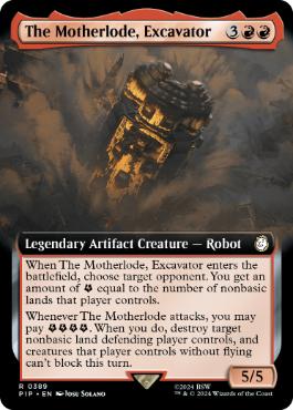 [389]【EN】■拡張アート■掘削機、マザーロード/The Motherlode, Excavator【PIP】[R][赤]