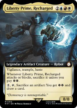 [416]【EN】■拡張アート■再稼働、リバティ・プライム/Liberty Prime, Recharged【PIP】[M][多色]