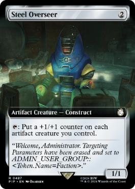 [487]【EN】■拡張アート■鋼の監視者/Steel Overseer【PIP】[R][茶]