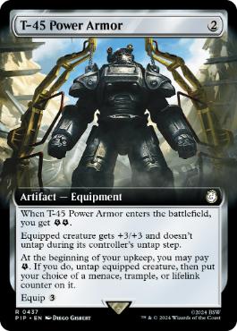 [437]【EN】■拡張アート■T-45パワーアーマー/T-45 Power Armor【PIP】[R][茶]