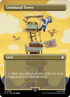 [360]【EN】■ボーダーレス■統率の塔/Command Tower【PIP】[U][土地]