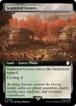 [505]【EN】■拡張アート■まばらな木立ち/Scattered Groves【PIP】[R][土地]