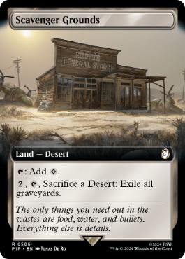 [506]【EN】■拡張アート■屍肉あさりの地/Scavenger Grounds【PIP】[R][土地]