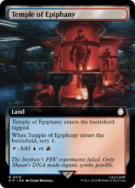 [519]【EN】■拡張アート■天啓の神殿/Temple of Epiphany【PIP】[R][土地]
