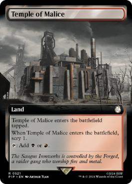 [521]【EN】■拡張アート■悪意の神殿/Temple of Malice【PIP】[R][土地]