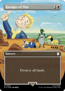 [882]【EN】【サージFOIL】■ボーダーレス■戦の惨害/Ravages of War【PIP】[M][白]