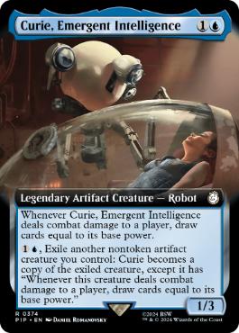 [374]【EN】【FOIL】■拡張アート■思慮深き人工知能、キュリー/Curie, Emergent Intelligence【PIP】[R][青]