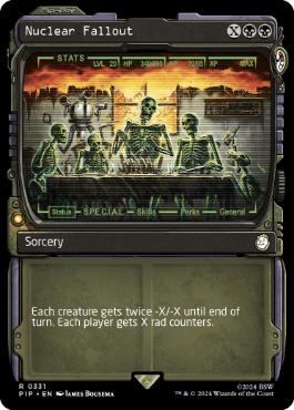 [331]【EN】【FOIL】■ショーケース■放射性降下物/Nuclear Fallout【PIP】[R][黒]