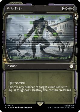 [333]【EN】【FOIL】■ショーケース■V.A.T.S./V.A.T.S.【PIP】[R][黒]