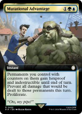 [422]【EN】【FOIL】■拡張アート■変異の賜物/Mutational Advantage【PIP】[R][多色]