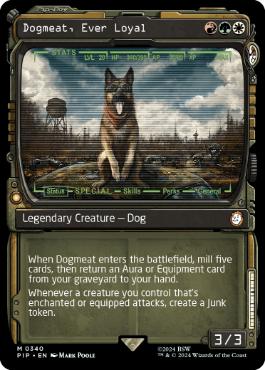 [340]【EN】【FOIL】■ショーケース■忠実な友、ドッグミート/Dogmeat, Ever Loyal【PIP】[M][多色]