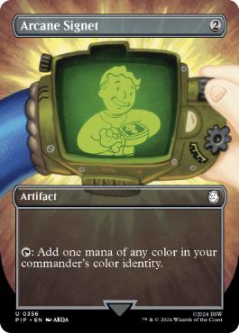 [356]【EN】【FOIL】■ボーダーレス■秘儀の印鑑/Arcane Signet【PIP】[U][茶]