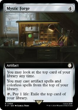 [484]【EN】【FOIL】■拡張アート■神秘の炉/Mystic Forge【PIP】[R][茶]