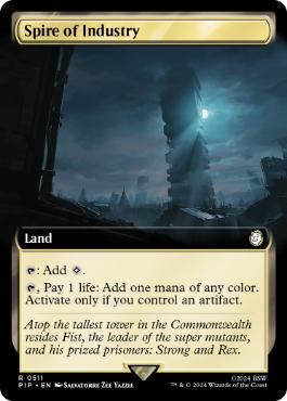 [511]【EN】【FOIL】■拡張アート■産業の塔/Spire of Industry【PIP】[R][土地]