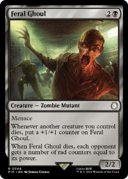 [044]【EN】フェラル・グール/Feral Ghoul【PIP】[R][黒]