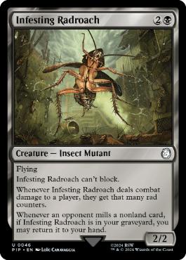 [046]【EN】群生するラッドローチ/Infesting Radroach【PIP】[U][黒]