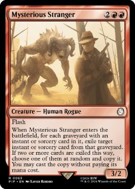 [063]【EN】ミステリアスストレンジャー/Mysterious Stranger【PIP】[R][赤]