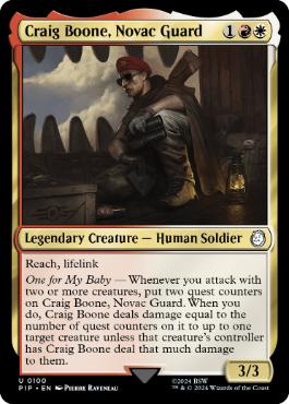 [100]【EN】ノバックの守衛、クレイグ・ブーン/Craig Boone, Novac Guard【PIP】[U][多色]