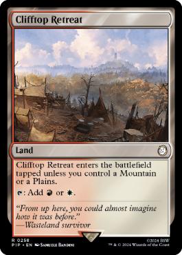 [258]【EN】断崖の避難所/Clifftop Retreat【PIP】[R][土地]