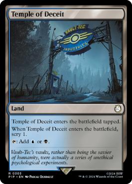 [303]【EN】欺瞞の神殿/Temple of Deceit【PIP】[R][土地]