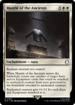 [165]【EN】【FOIL】古き者のまとい身/Mantle of the Ancients【PIP】[R][白]