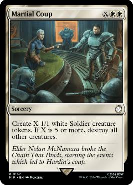 [167]【EN】【FOIL】軍部政変/Martial Coup【PIP】[R][白]