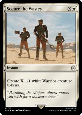 [171]【EN】【FOIL】荒野の確保/Secure the Wastes【PIP】[R][白]