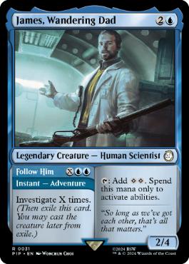 [031]【EN】【FOIL】放浪する父、ジェームス/James, Wandering Dad【PIP】[R][青]